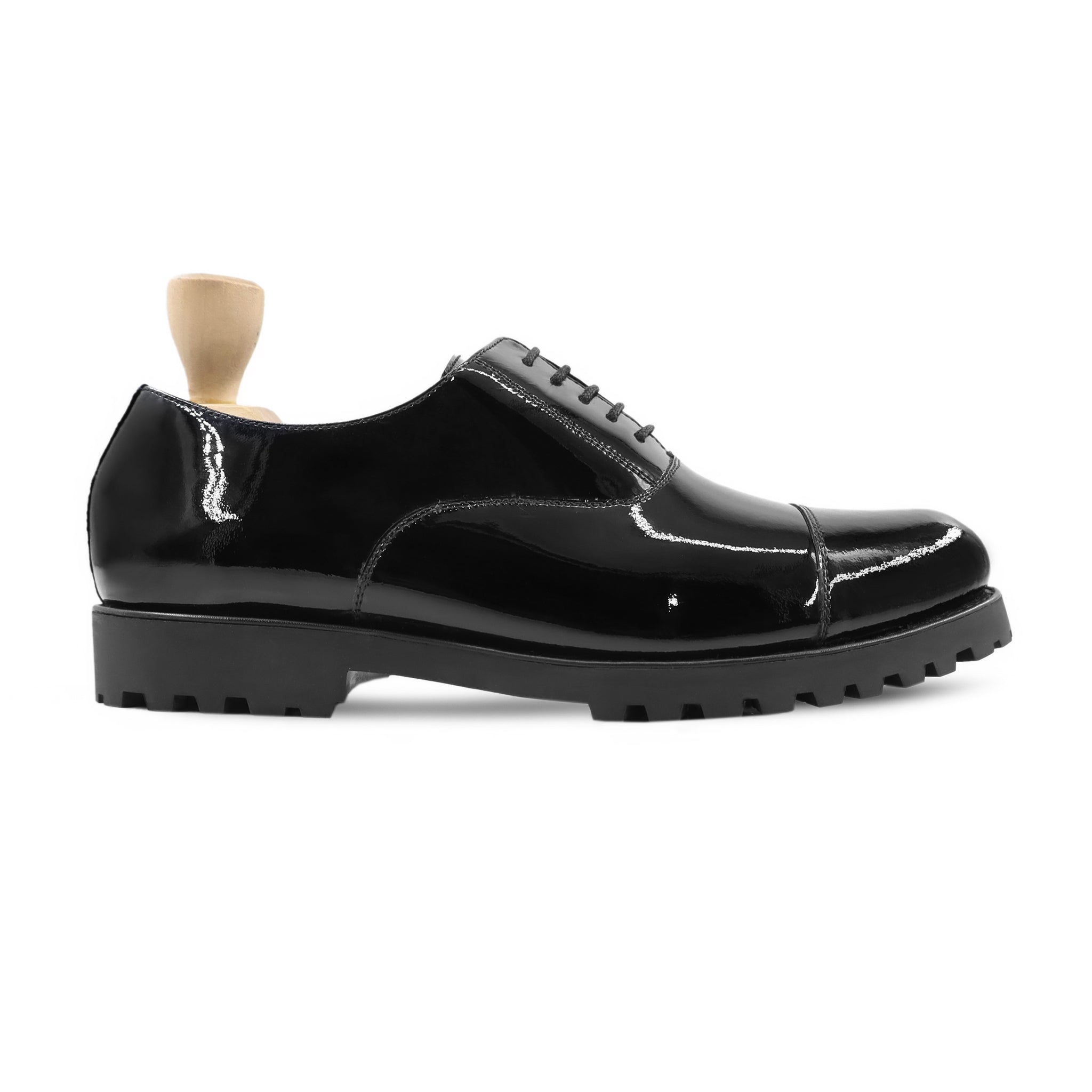 Yutaka - Men's Black patent Leather Oxford Shoe