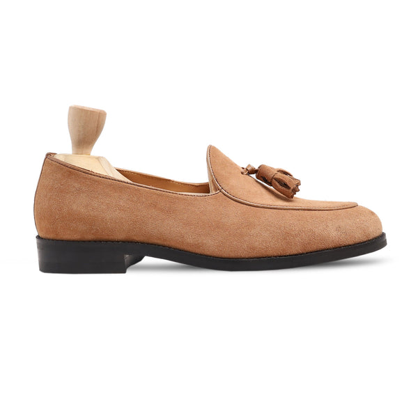 Floyce - Men's Tan Kid Suede Loafer