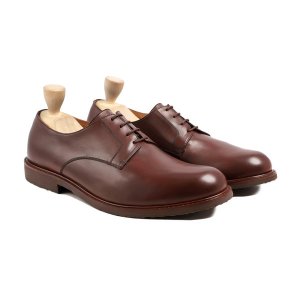 Dason - Men's Brown Patina Calf Leather Derby Shoe