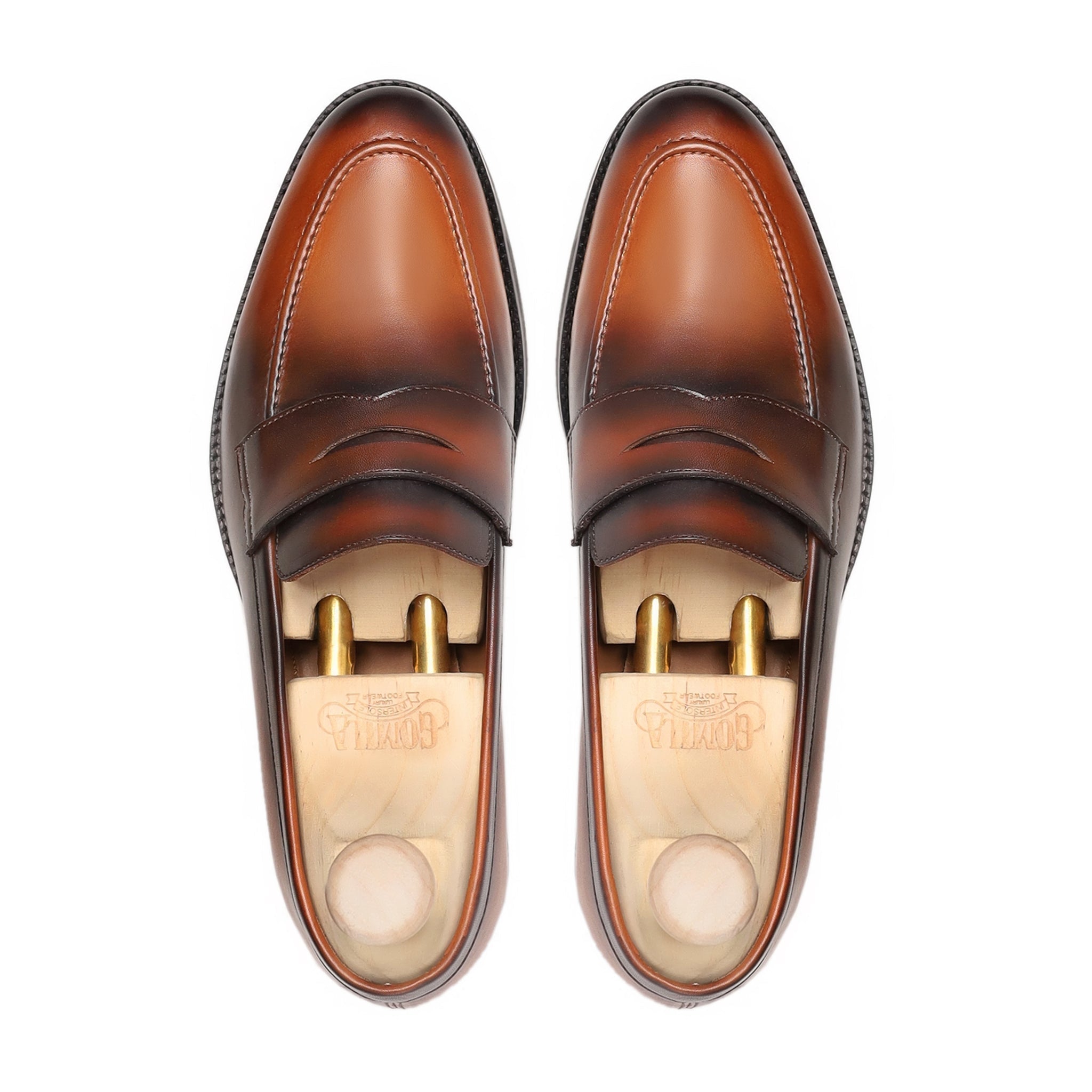 Wilmer - Men's Burnished Tan Calf Leather Loafer