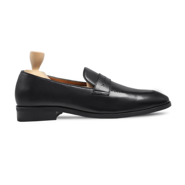 Wilbert - Men's Black Calf Leather Loafer