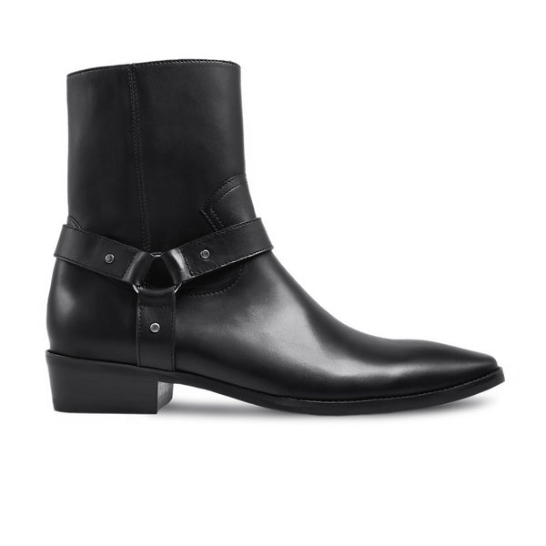 Grayson - Men's Black Calf Leather Jodhpur Boot