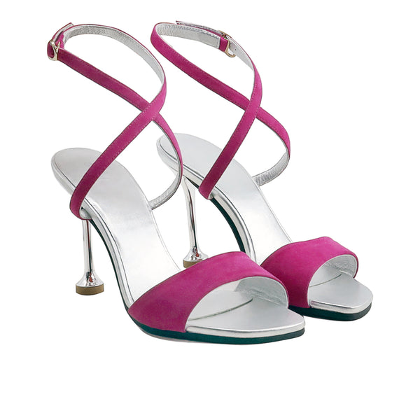 Anna - Women's Fuchsia Strapped Heels