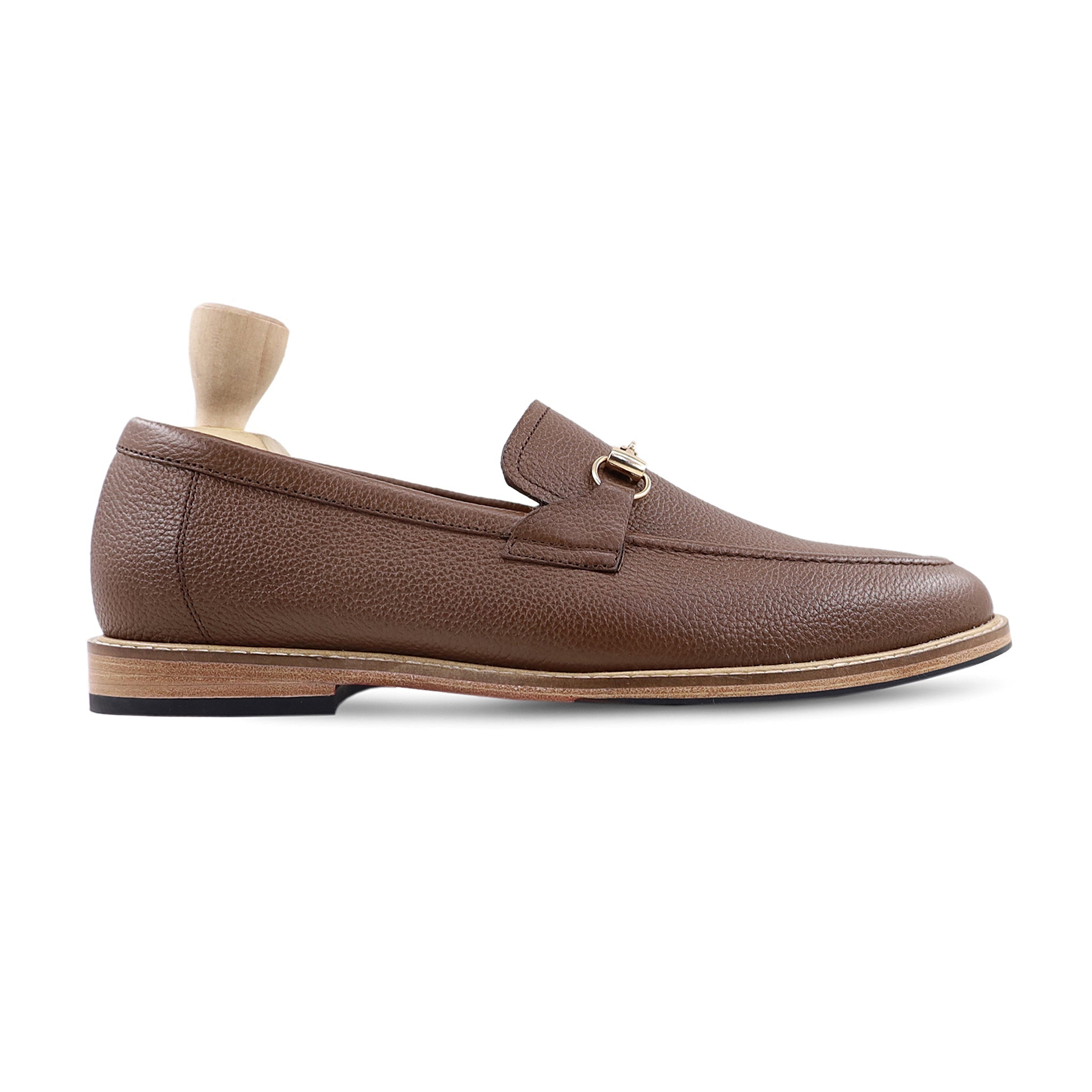 Woodson - Men's Brown Pebble Grain Loafer