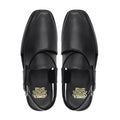 Knight - Men's Black Calf Leather Sandal