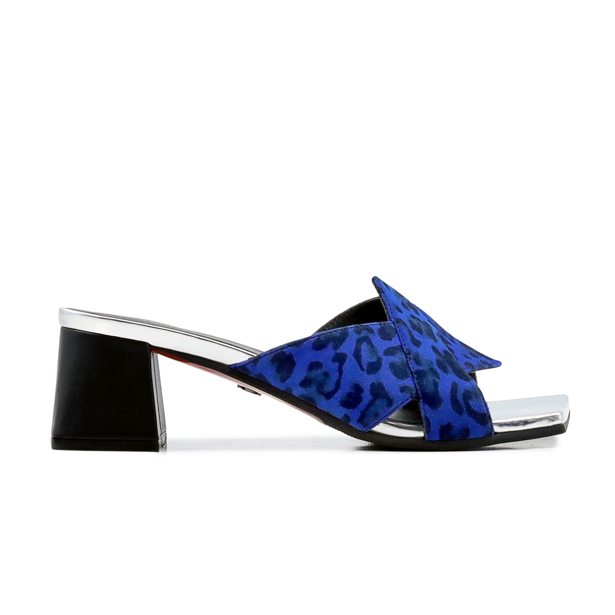 Belle - Women's Blue and Black Heel