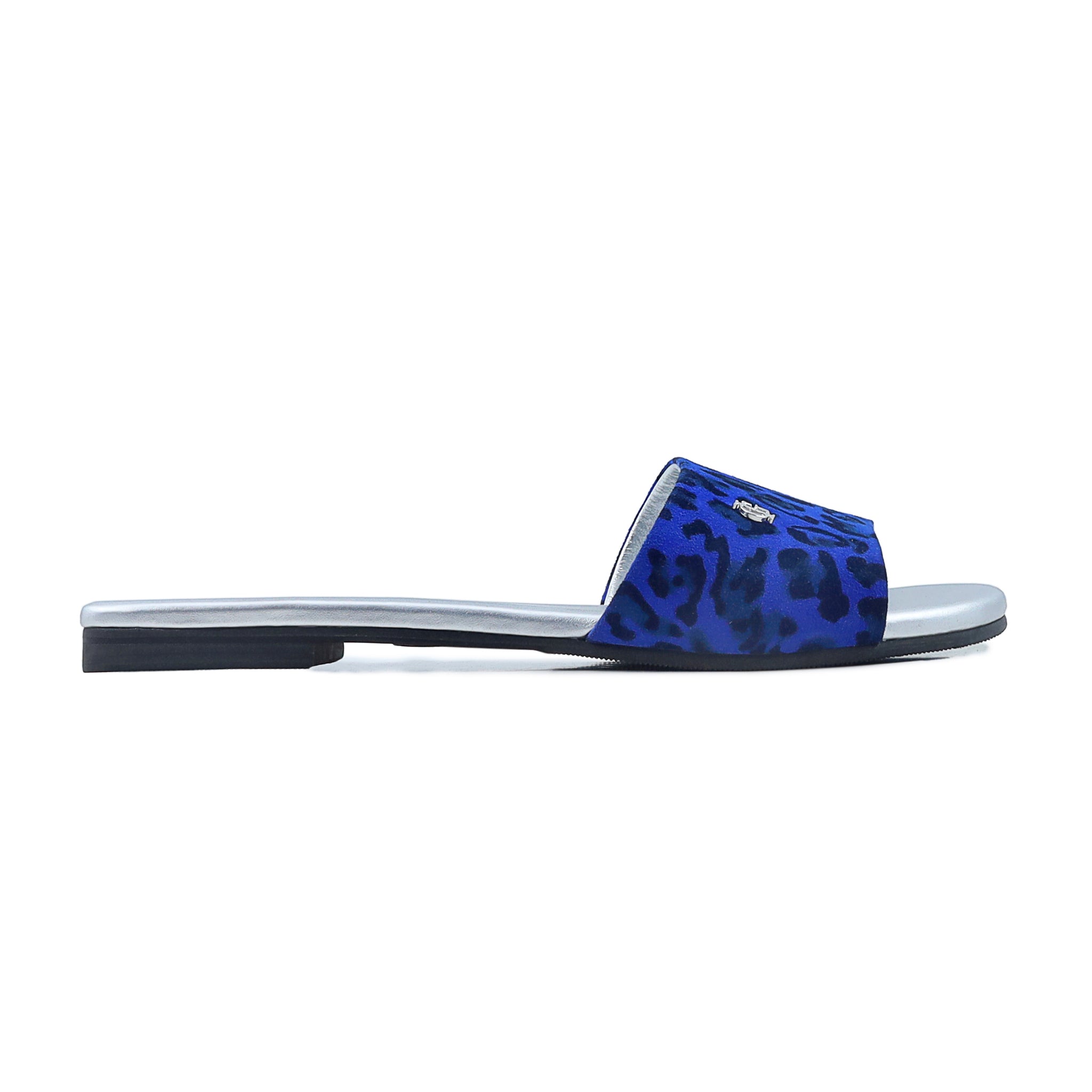 Abbie - Women's Blue and Black Slipper