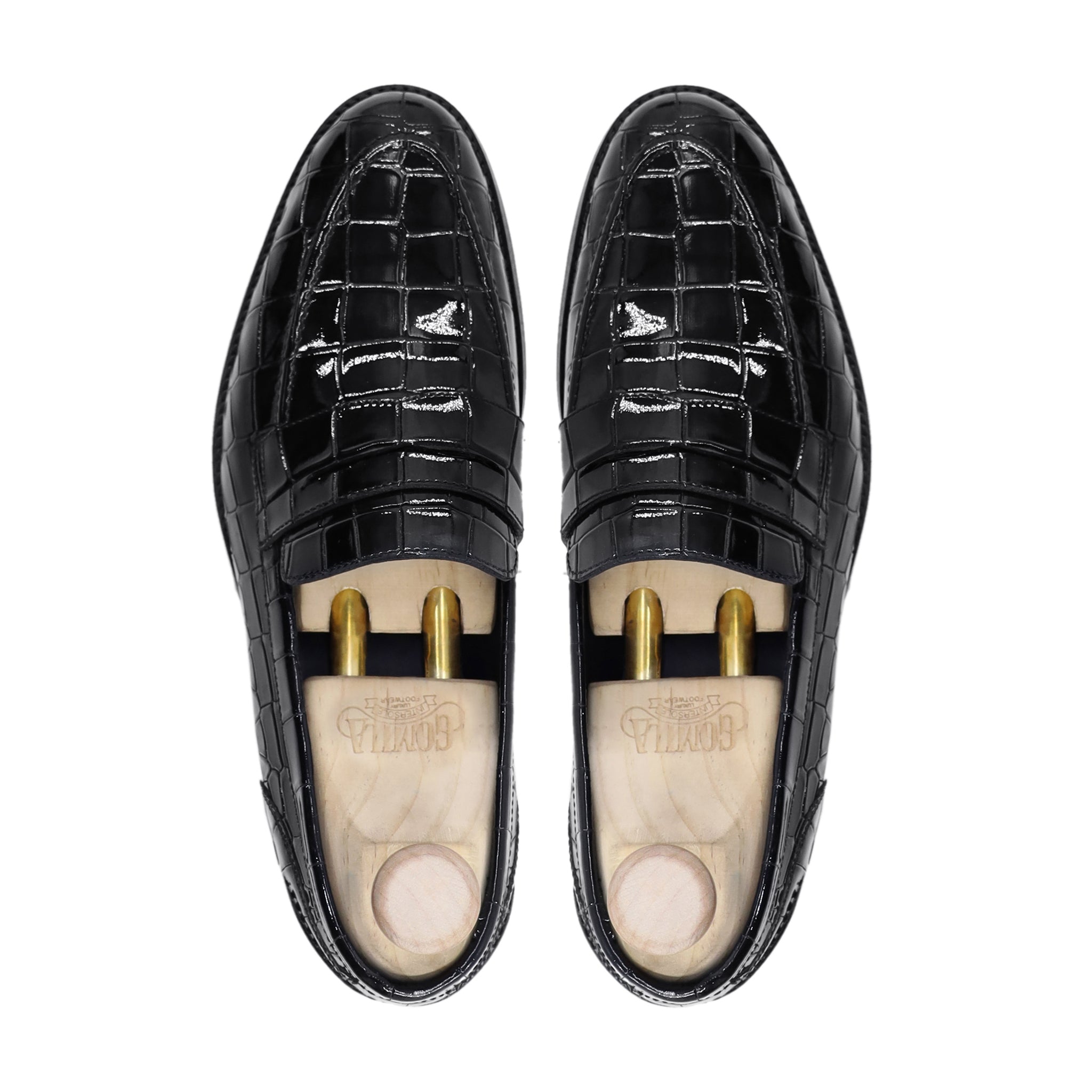 Doga - Men's Black Patent Leather Loafer