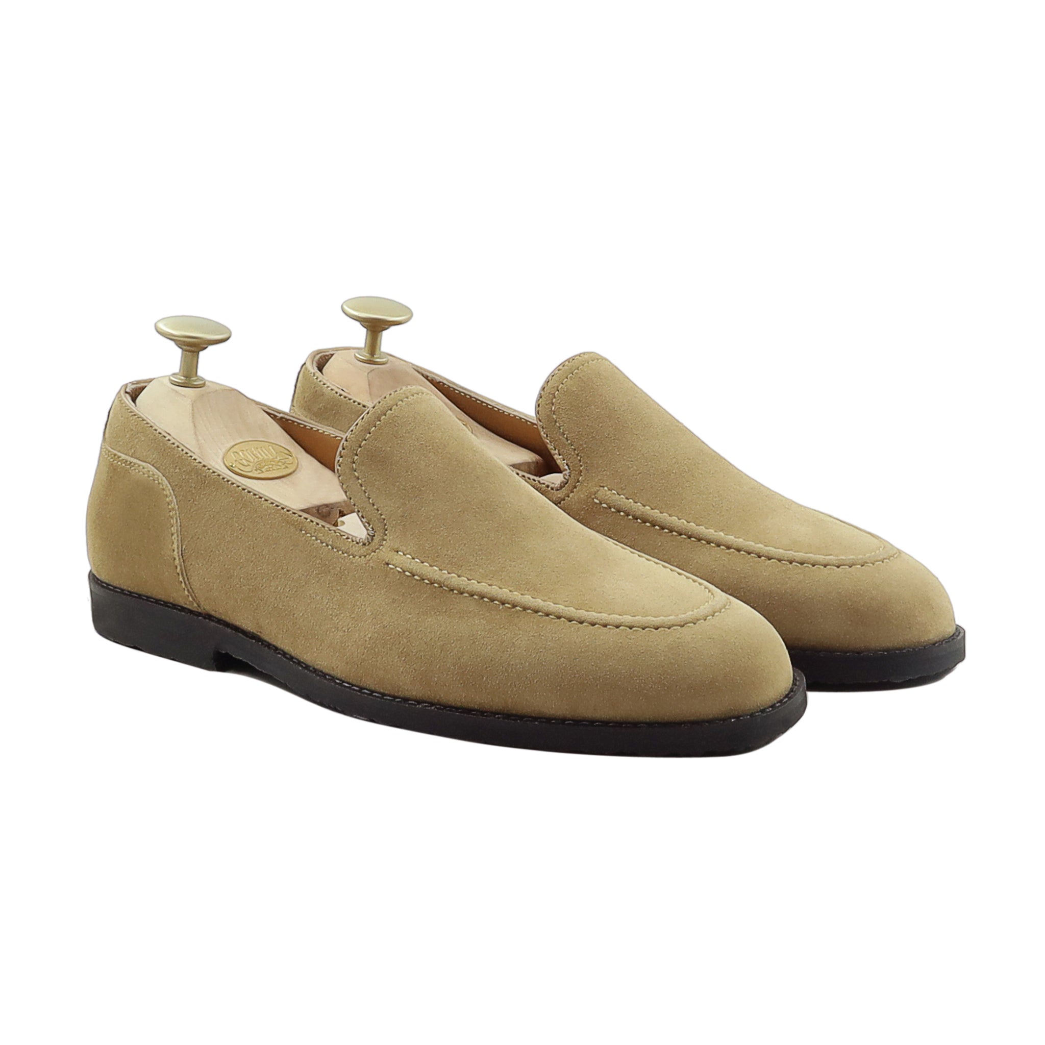 Monaka - Men's Tan Kid Suede Loafer