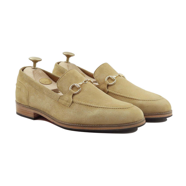 Freeza - Men's Camel Kid Suede Loafer