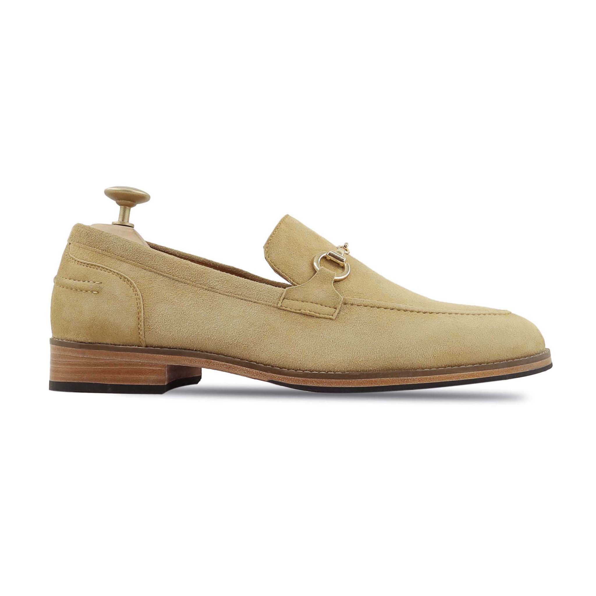 Freeza - Men's Camel Kid Suede Loafer