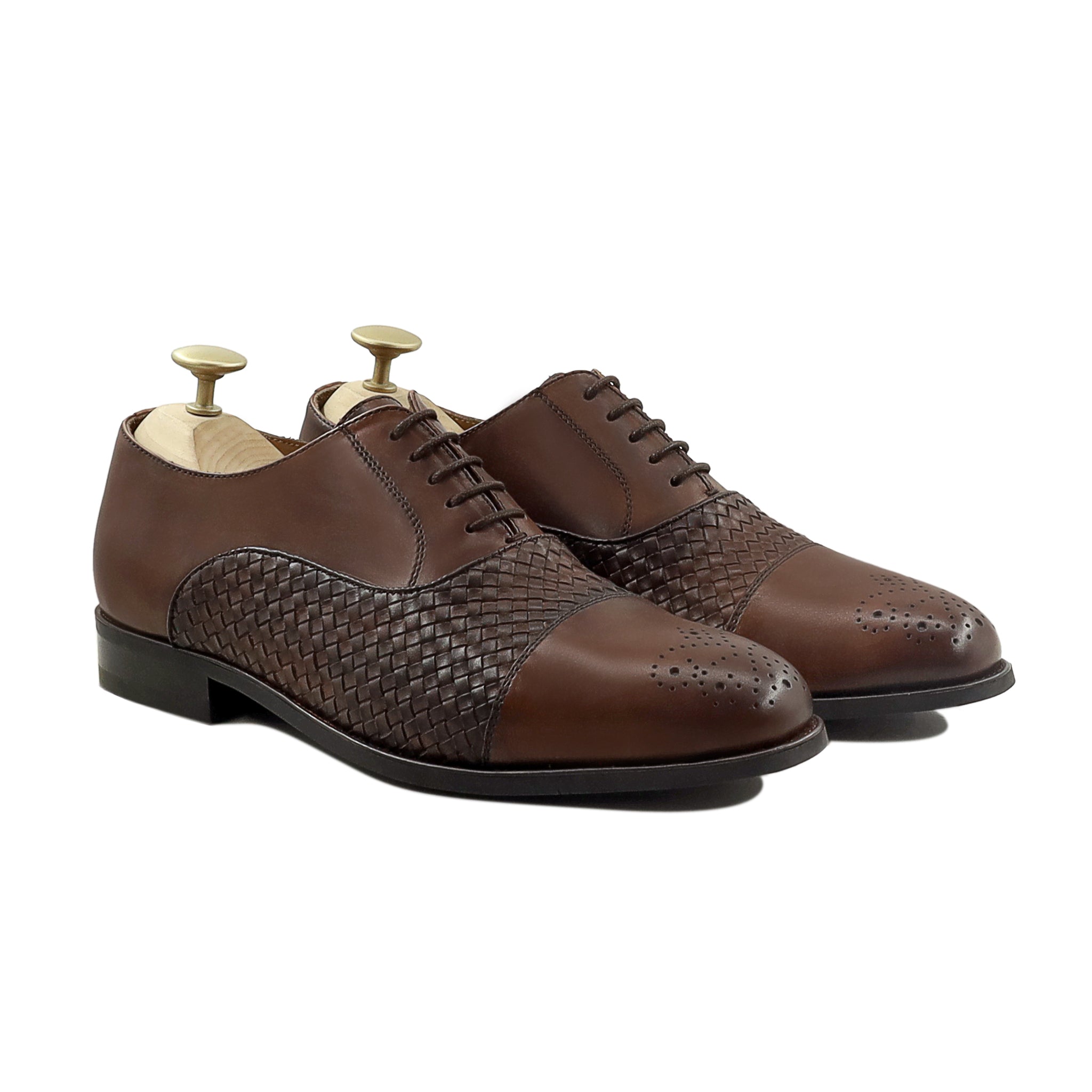 Kiruko - Men's Brown Calf Leather Oxford Shoe