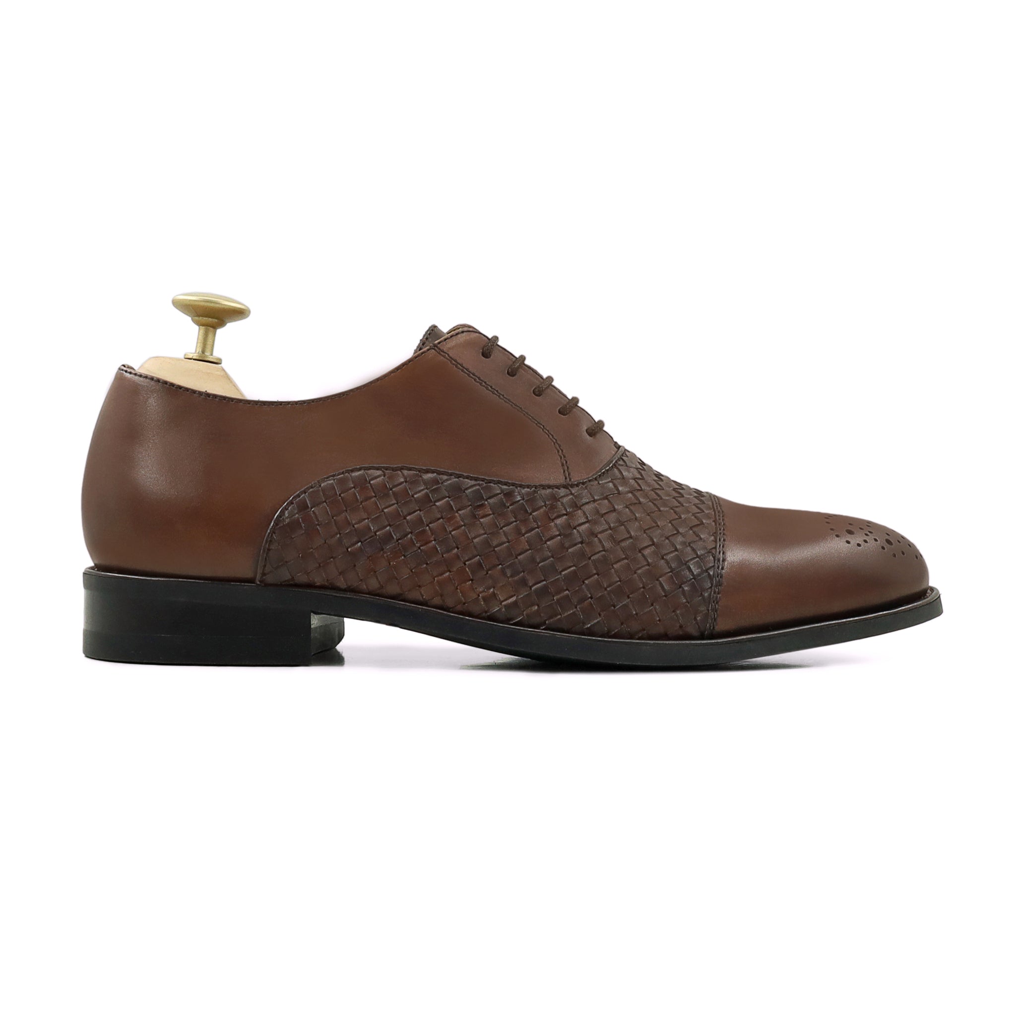 Kiruko - Men's Brown Calf Leather Oxford Shoe