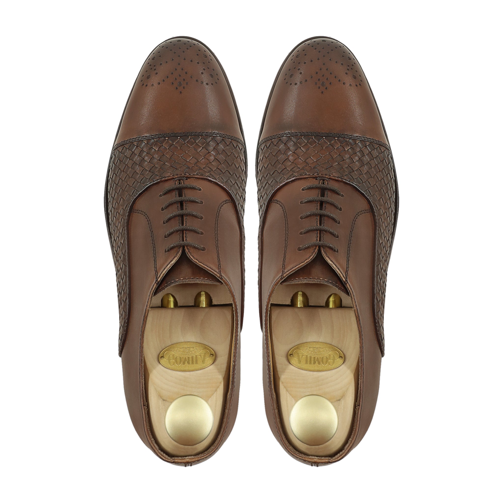 Kiruko - Men's Brown Calf Leather Oxford Shoe