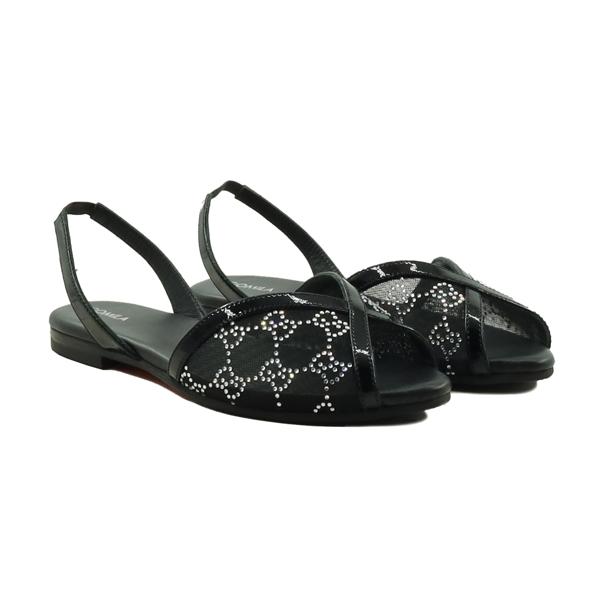 Halle - Women's Black and Silver Sandal