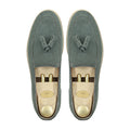 Palmer - Men's Charcoal Gray Kid Suede Loafer