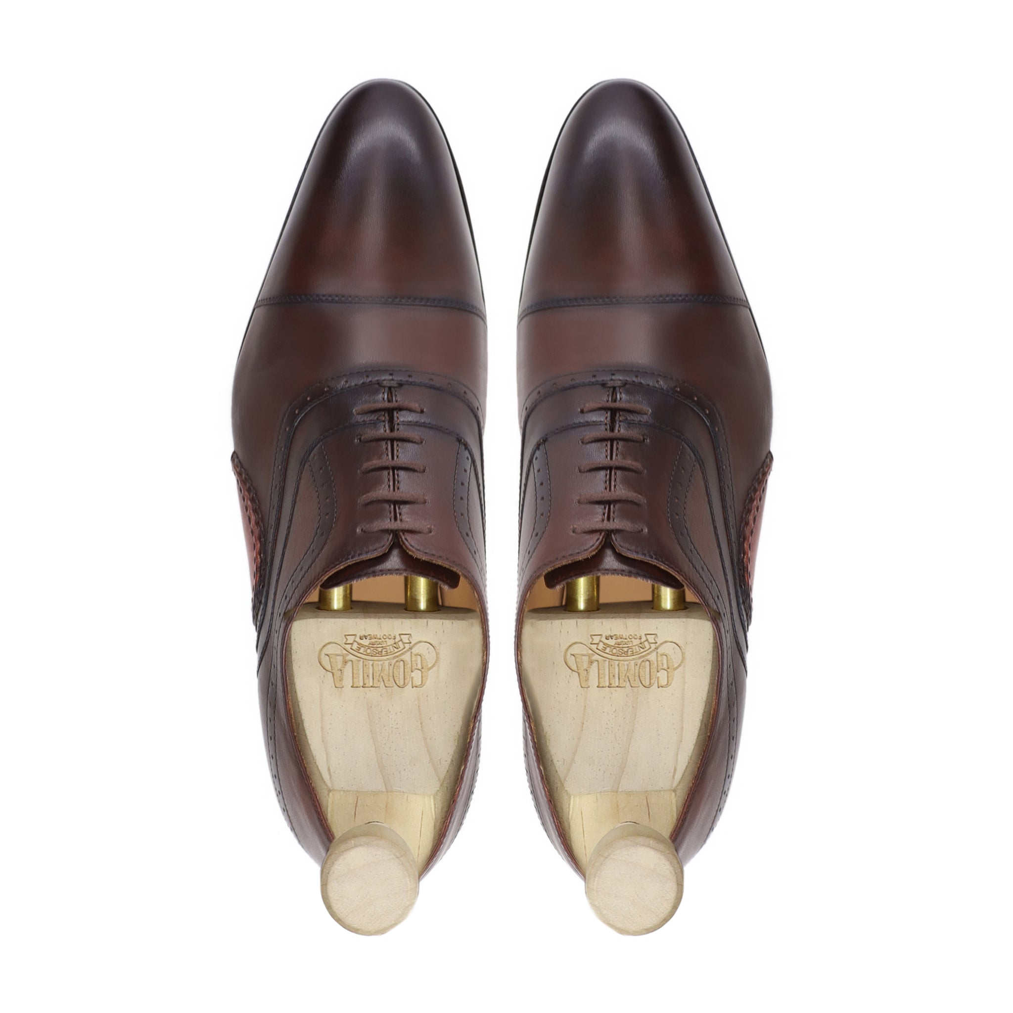 Demarc - Men's Brown Calf Leather Oxford Shoe