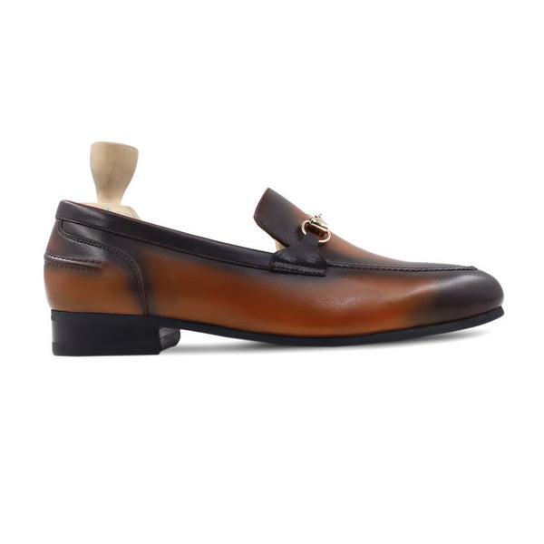 Syler - Men's Burnished Tan Calf Leather Loafer