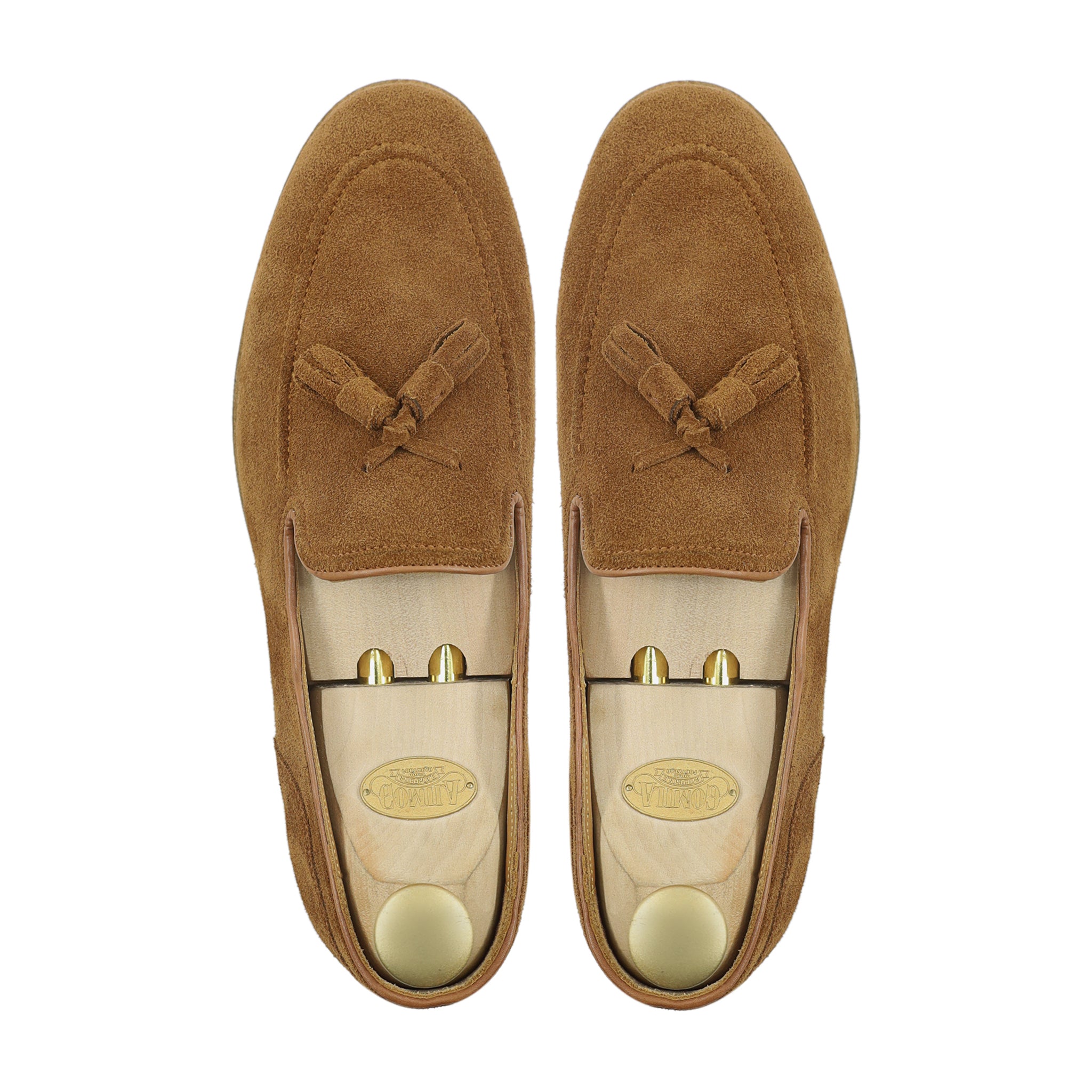 Palmer - Men's Cognac Kid Suede Loafer