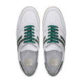 Gavyn - Men's White and Green Leather Jogger