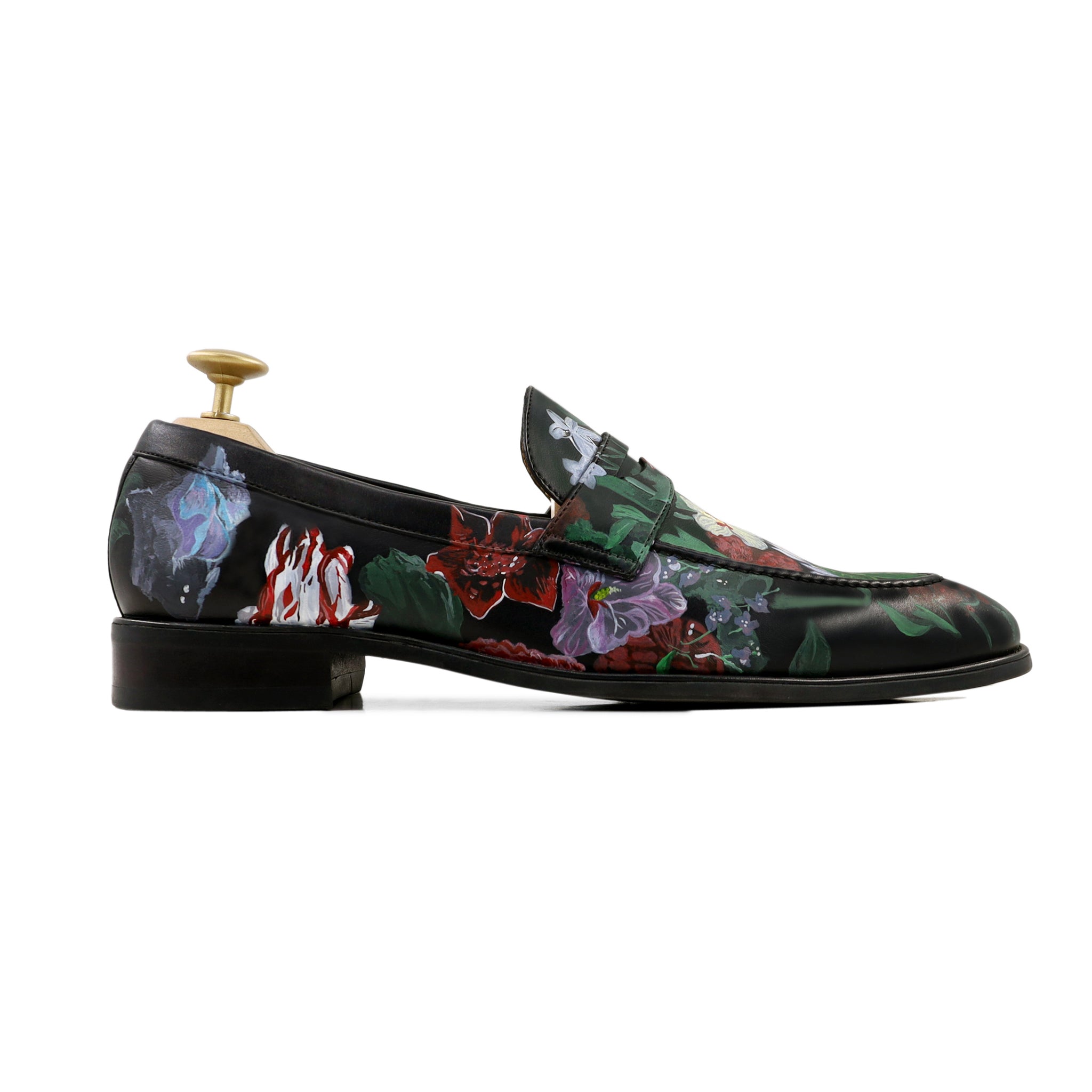 Zale - Men's Black Hand Painted Loafer