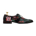 Ryker - Men's Black Hand Painted Wholecut