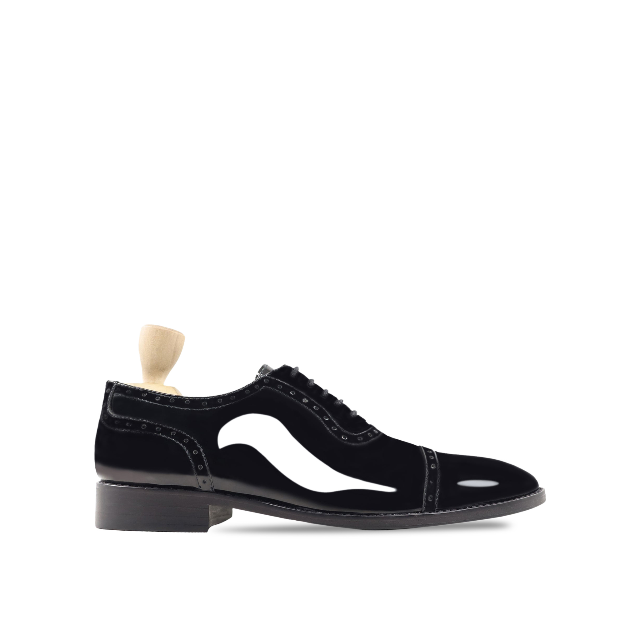 Ingram - Men's Black Patent Leather Oxford Shoe
