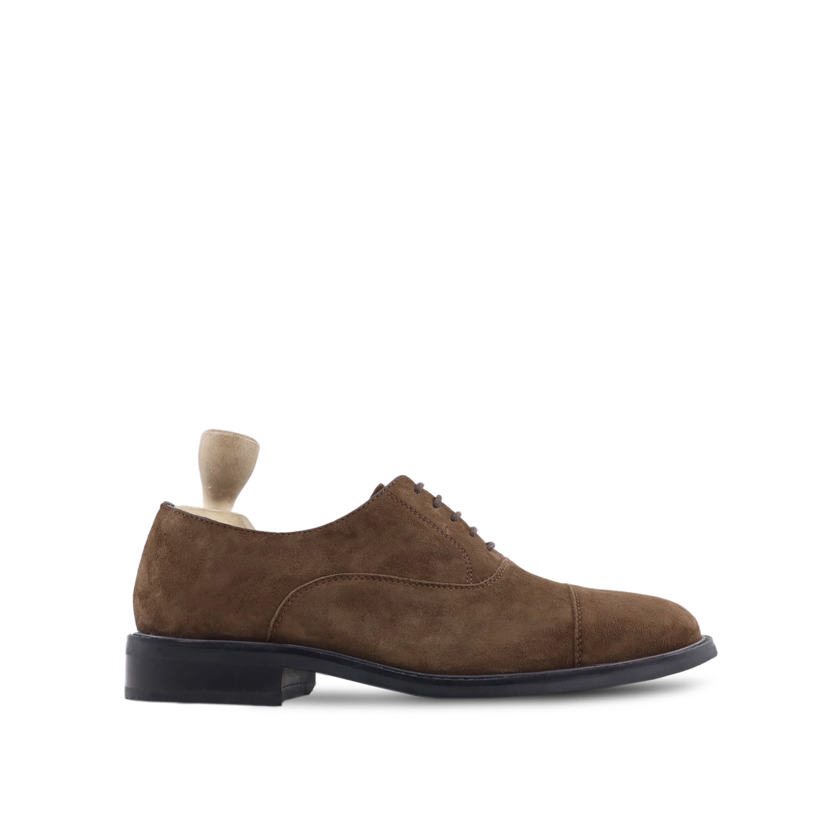 Itachi - Men's Light Brown Kid Suede Oxford Shoe