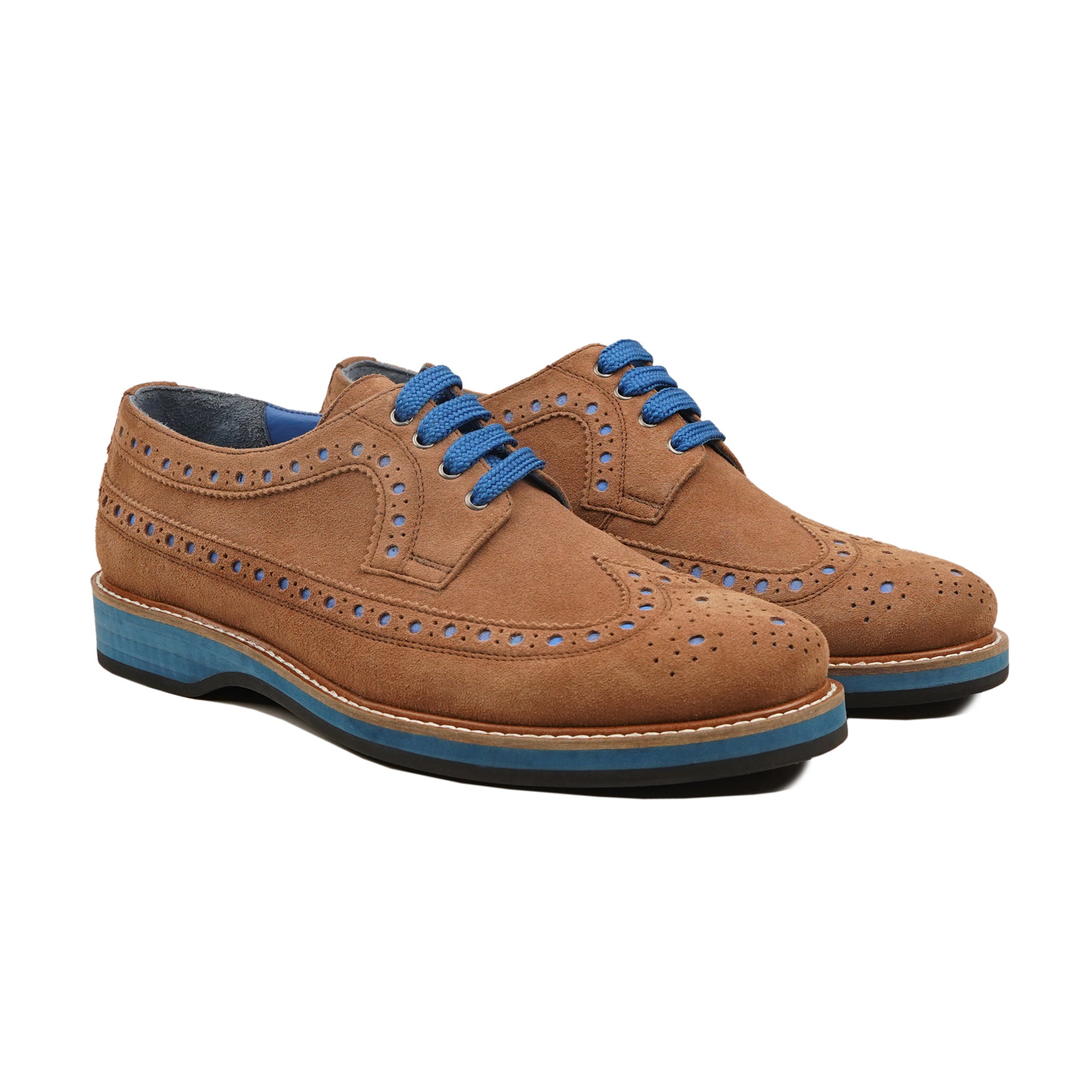 Sasuke - Men's Camel Kid Suede Derby Shoe