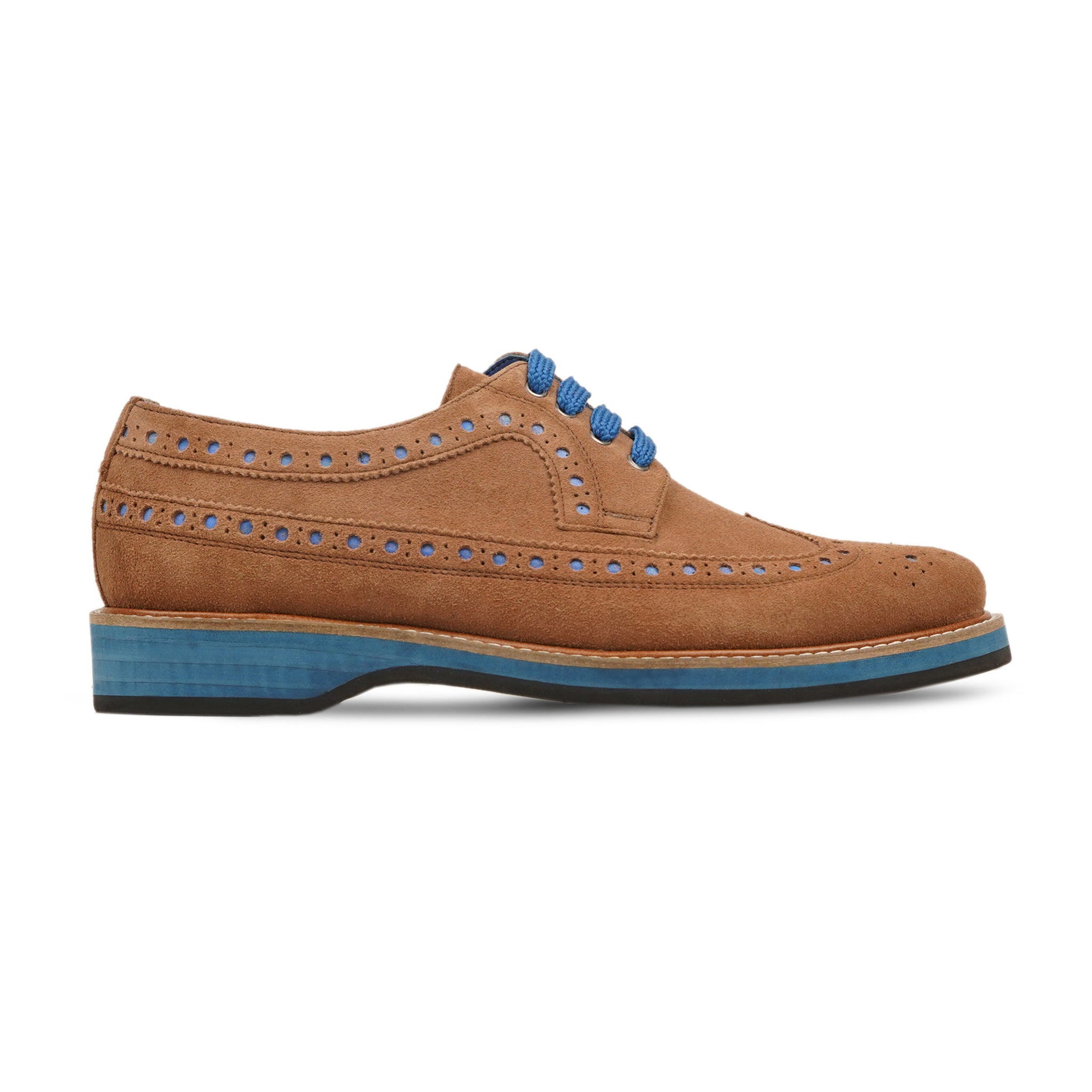 Sasuke - Men's Camel Kid Suede Derby Shoe