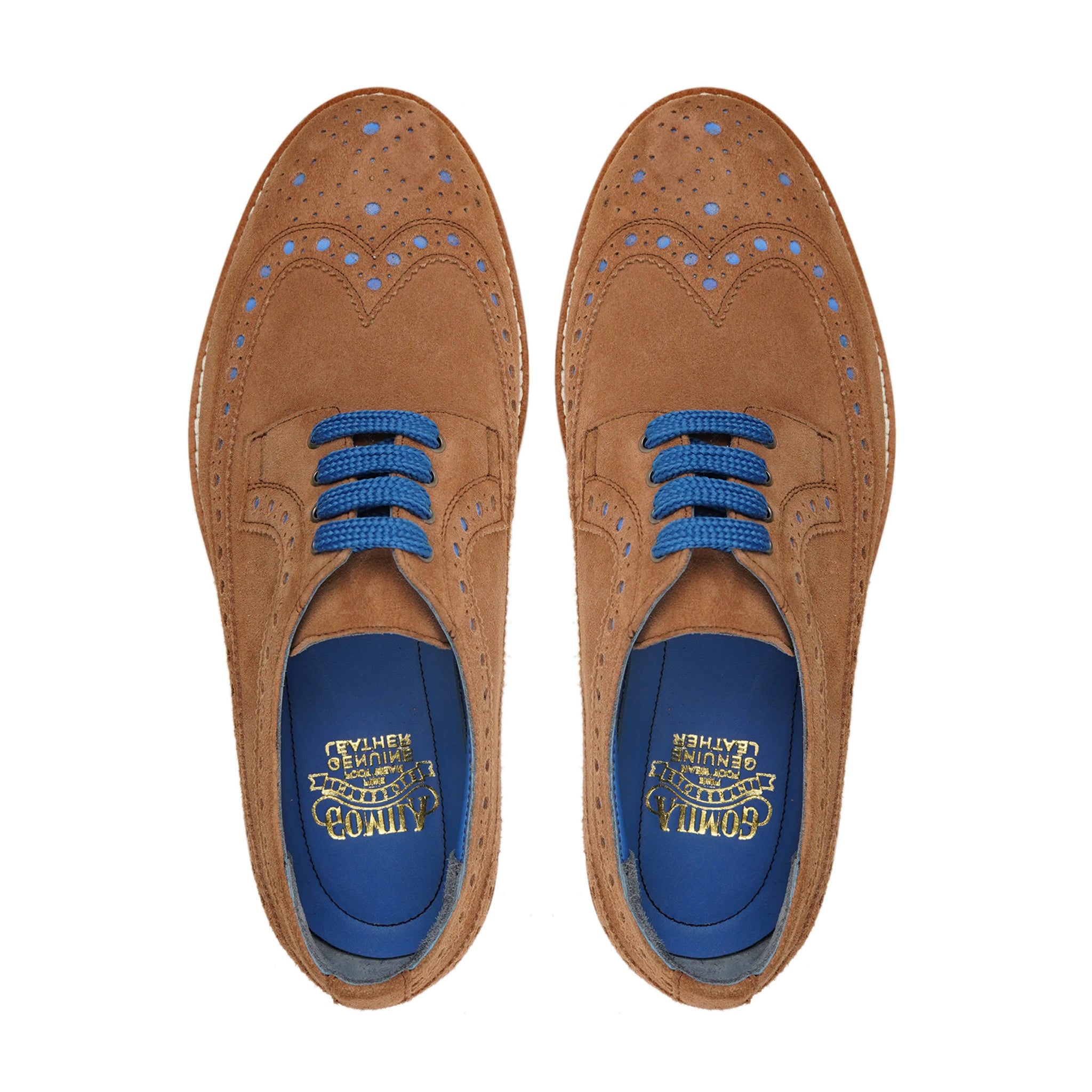 Sasuke - Men's Camel Kid Suede Derby Shoe