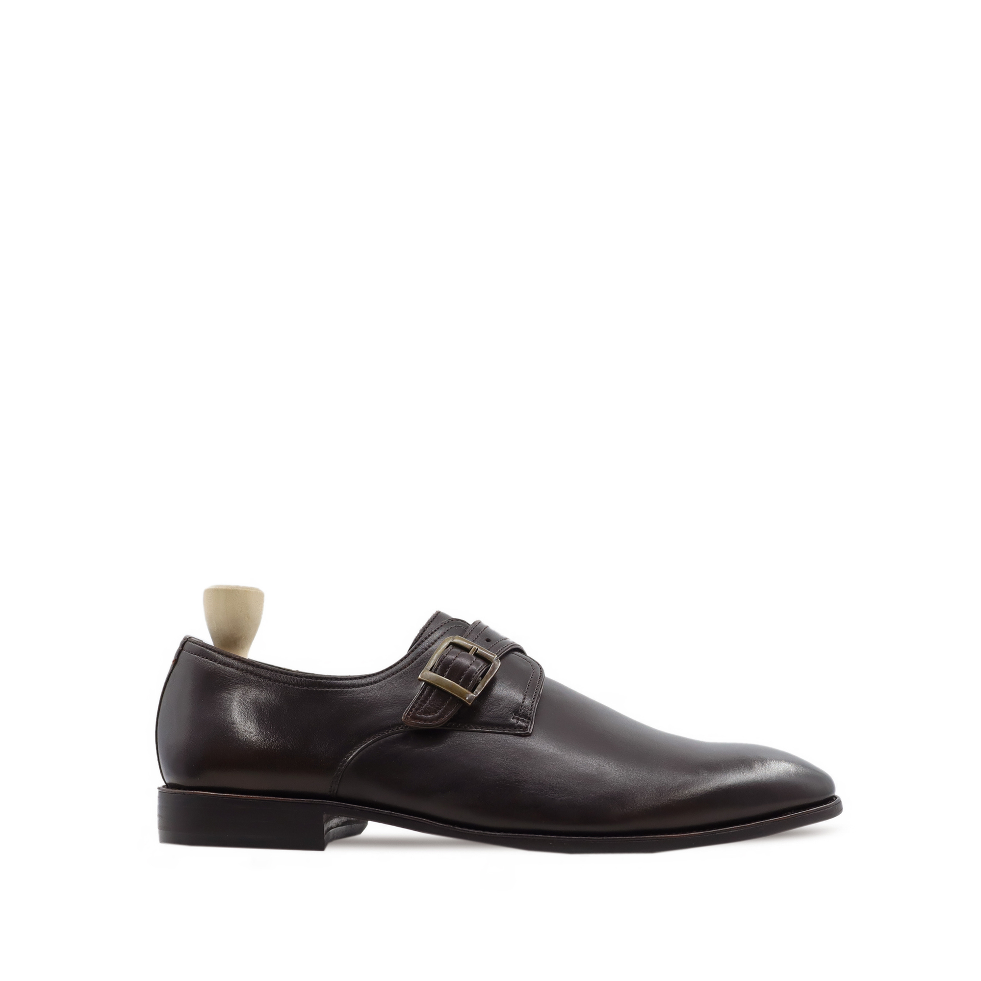Jonkoping - Men's Dark Brown Calf Leather Single Monkstrap