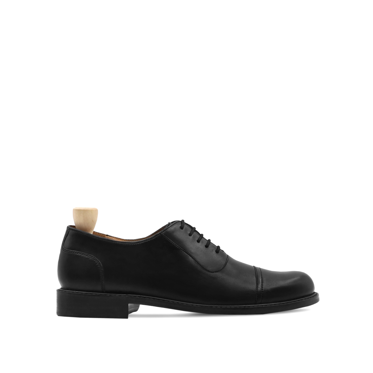Kabul - Men's Black Calf Leather Oxford Shoe