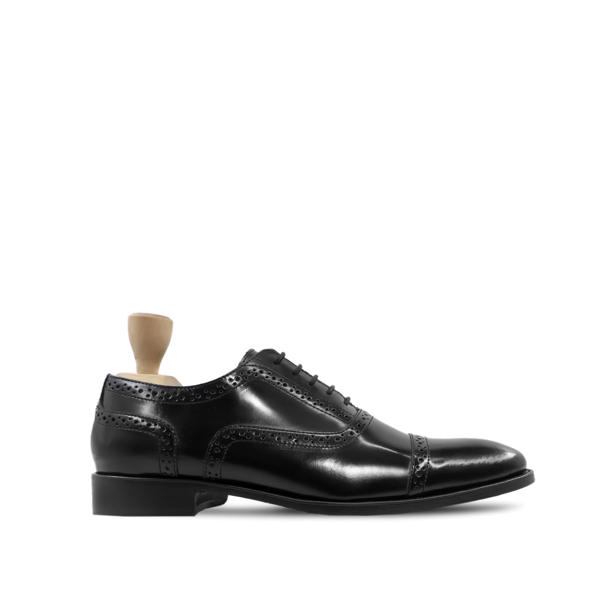 Katsu - Men's Black Box Leather High Shine Oxford Shoe