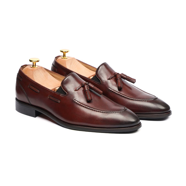 Kelowna - Men's Oxblood Calf Leather Loafer