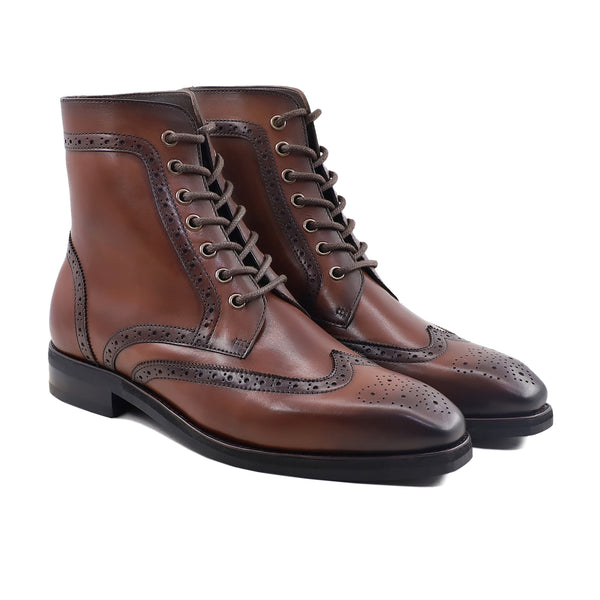 Klagen - Men's Burnished Brown Calf Leather Boot