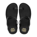 Shuya - Men's Black Calf Leather Sandal