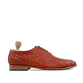Lyre - Men's Tan Hand Woven Calf Leather Wholecut Shoe