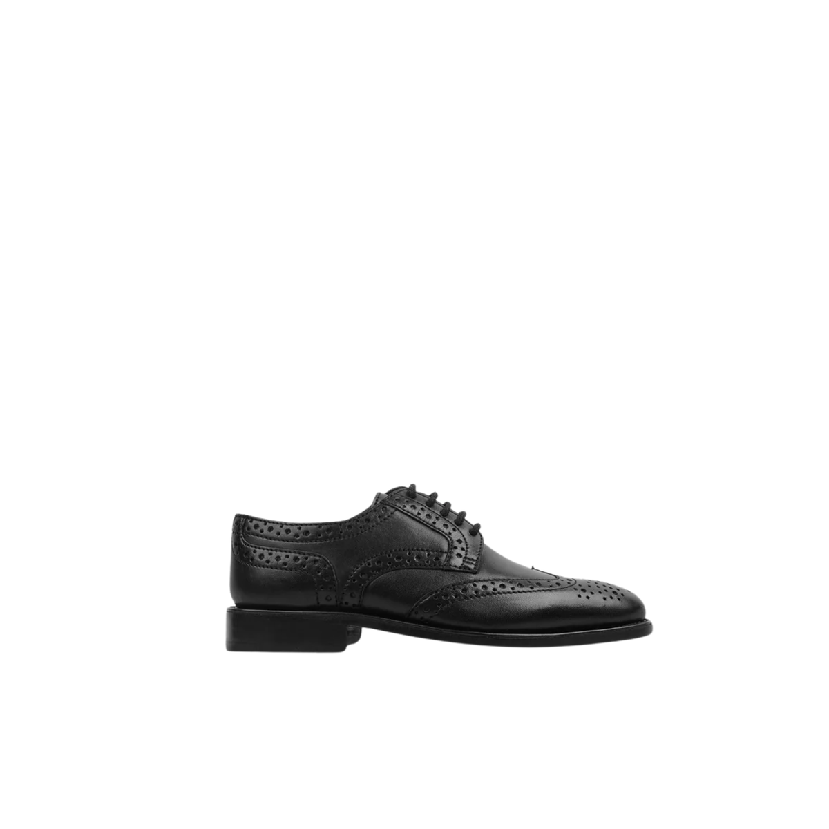 Faahit - Kid's Black Calf Leather Derby Shoe (5-12 Years Old)