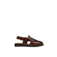 Alfons -  Kid's Oxblood Box Leather High Shine Sandal (5-12 Years Old)