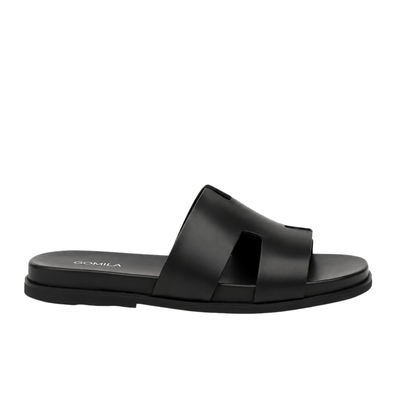 Fable - Men's Black Calf Leather Slipper