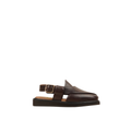 Gables - Kid's Dark Brown Calf Leather Sandal (5-12 Years Old)