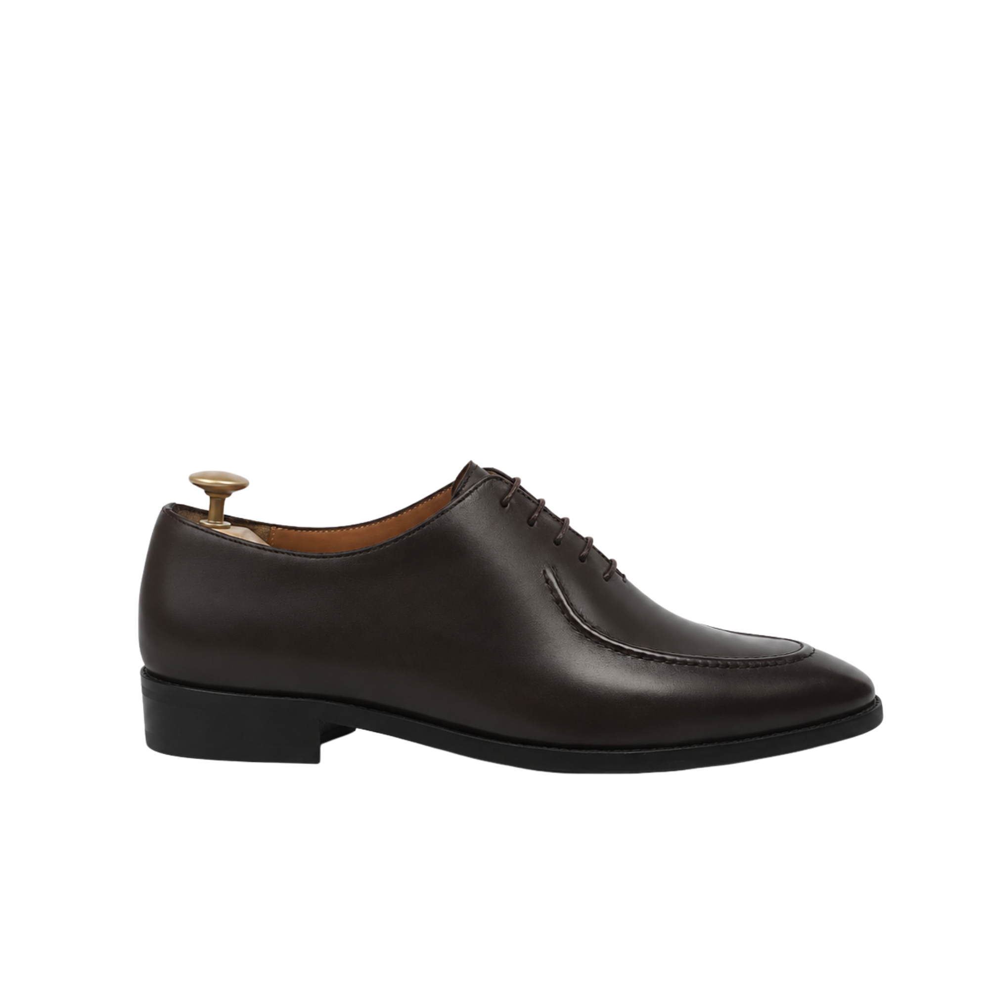 Corded - Men's Dark Brown Calf Leather Wholecut Shoe