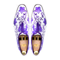Madrid - Men's White Hand Painted Wholecut