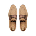 Mitsu - Men's Camel Brown Suede Loafer
