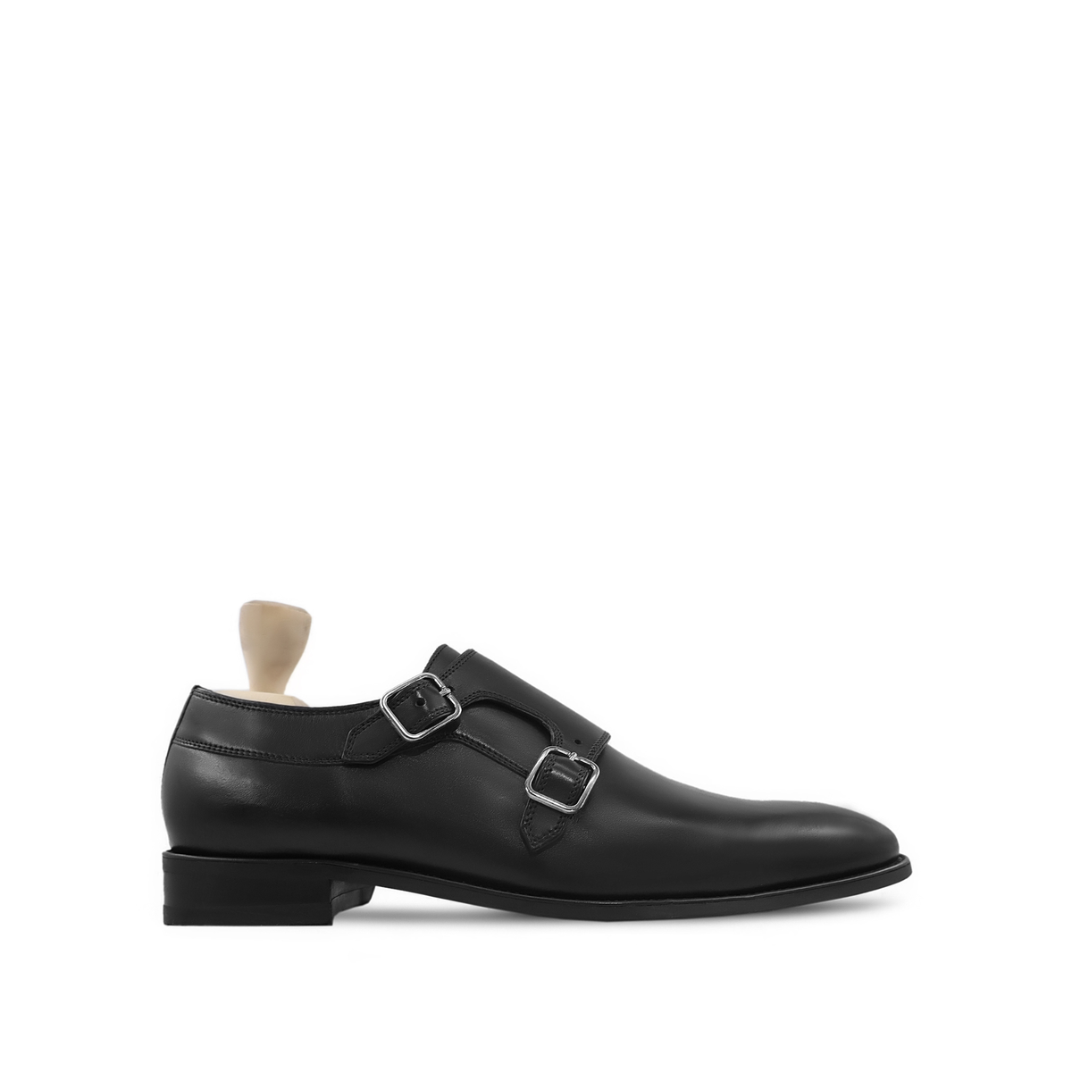 Mizu - Men's Black Calf Lealther Double Monkstrap