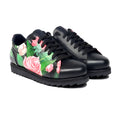 Nixie - Men's Black Hand Painted Sneaker