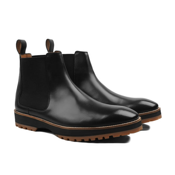 Avis - Men's Black Calf Leather Chelsea Boot
