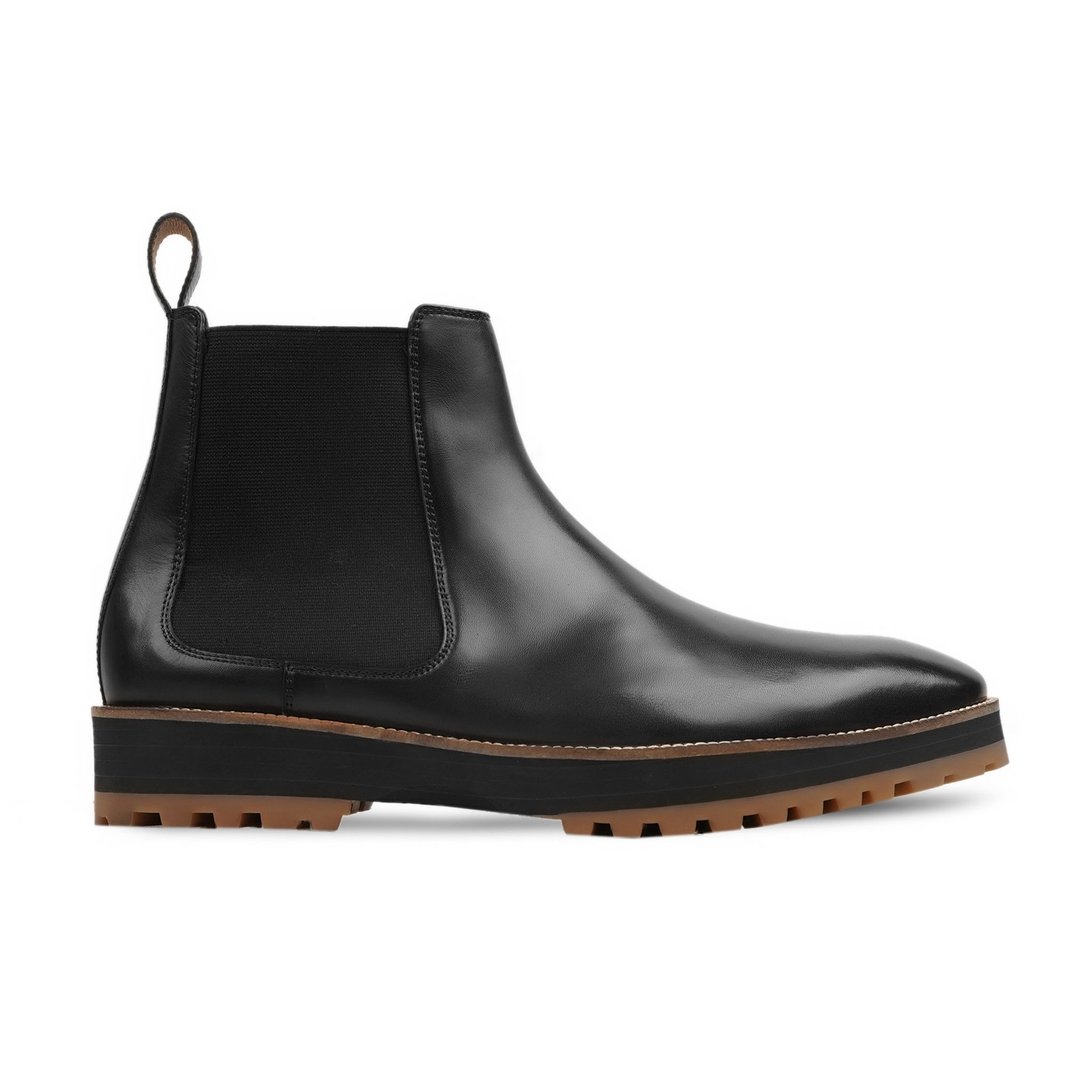 Avis - Men's Black Calf Leather Chelsea Boot