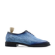 Odessa - Men's Burnished Blue Pebble Grain Leather Wholexcut Shoe